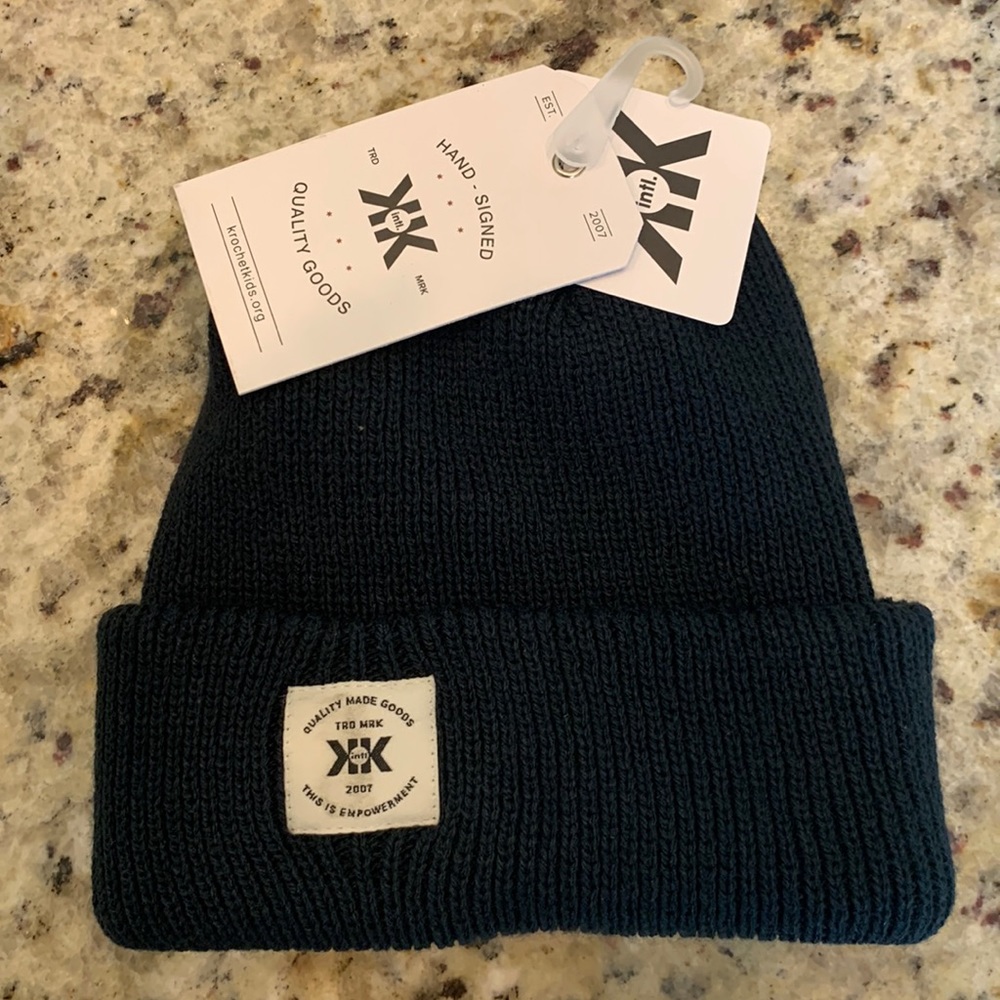 Krochet Kid’s International navy Brady hat, one size, NWT